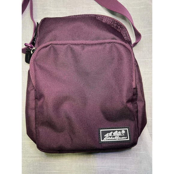 Eddie Bauer Purple Crossbody Casual Travel Adventure Bag - Picture 2 of 8